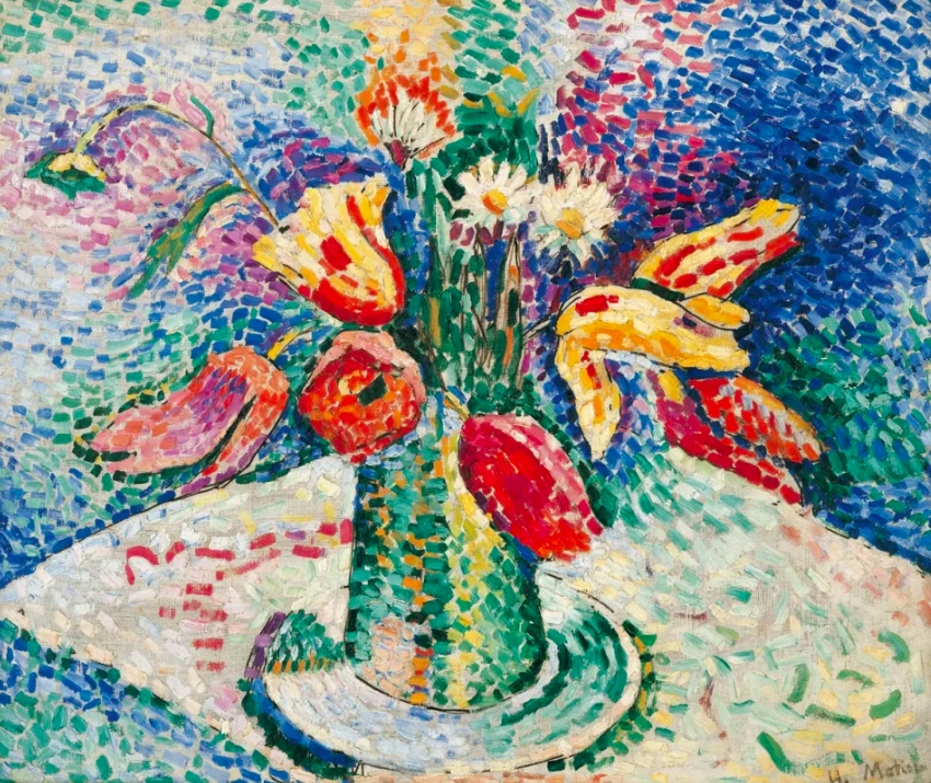 Example of a Fauvist still life, 'Parrot tulips', Henri Matisse 1905