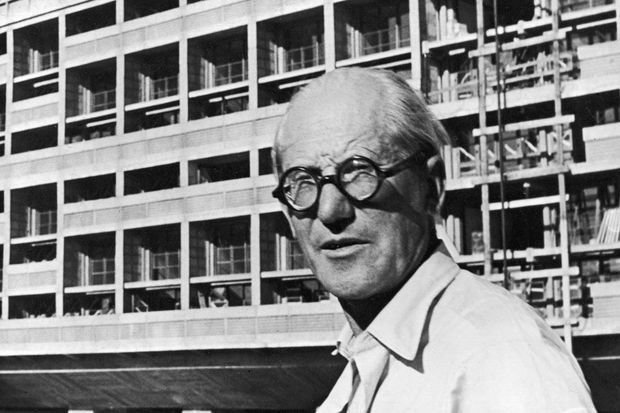 Portrait de Le Corbusier, l'un des fondateurs de l'art moderne