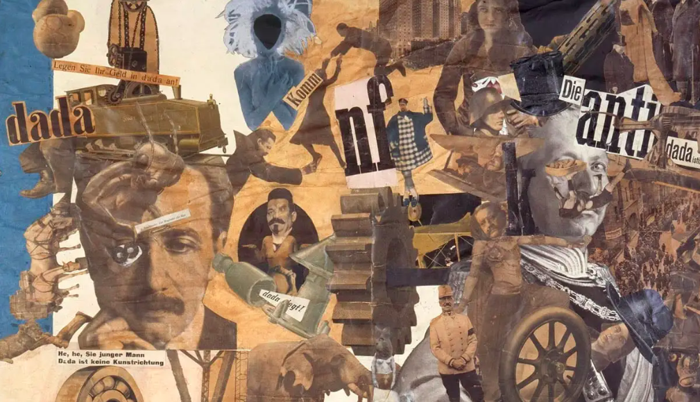 Detail from 'Cut with the Dada Kitchen Knife through the Last Weimar Beer-Belly Cultural Epoch in Germany' by Hannah Höch, 1919