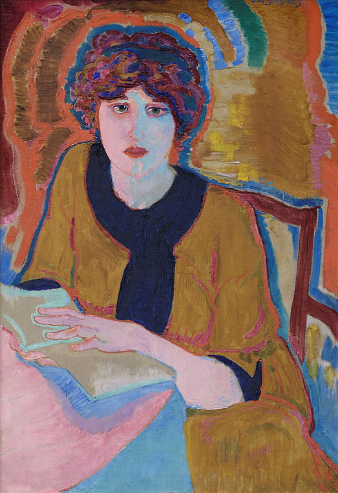 'Lezende vrouw' (Greet van Cooten), 1911, Jan Sluijters 