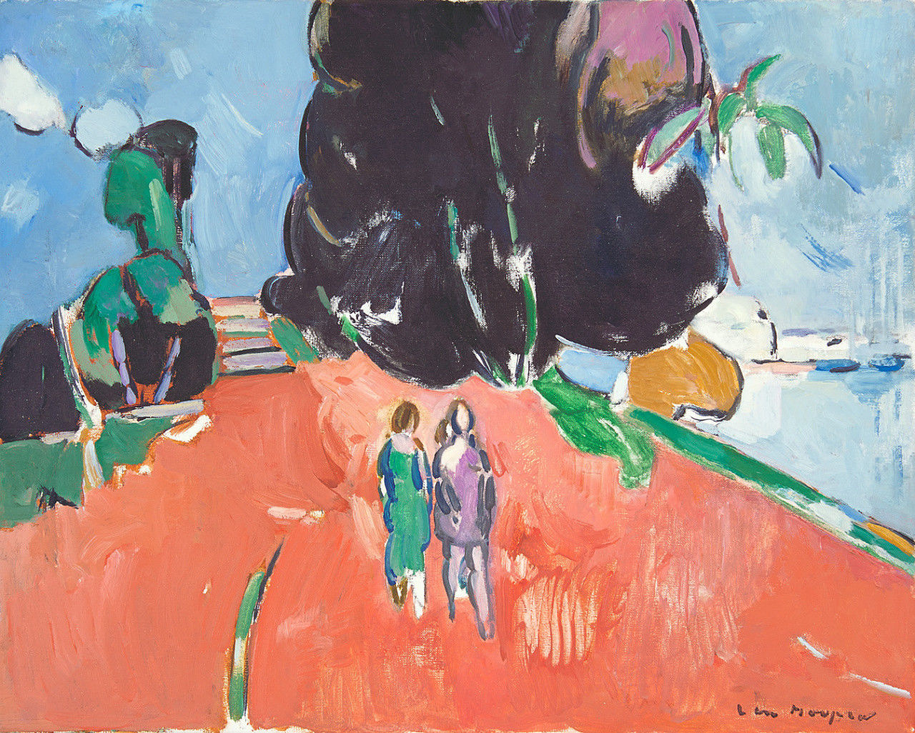 Dipinto figurativo di Paul Hugo ten Hoopen, La Ciotat (1988)