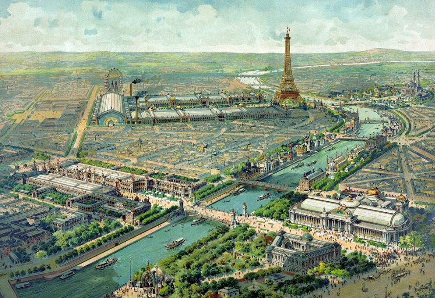 Panoramica dell'Esposizione Universale di Parigi 1900 